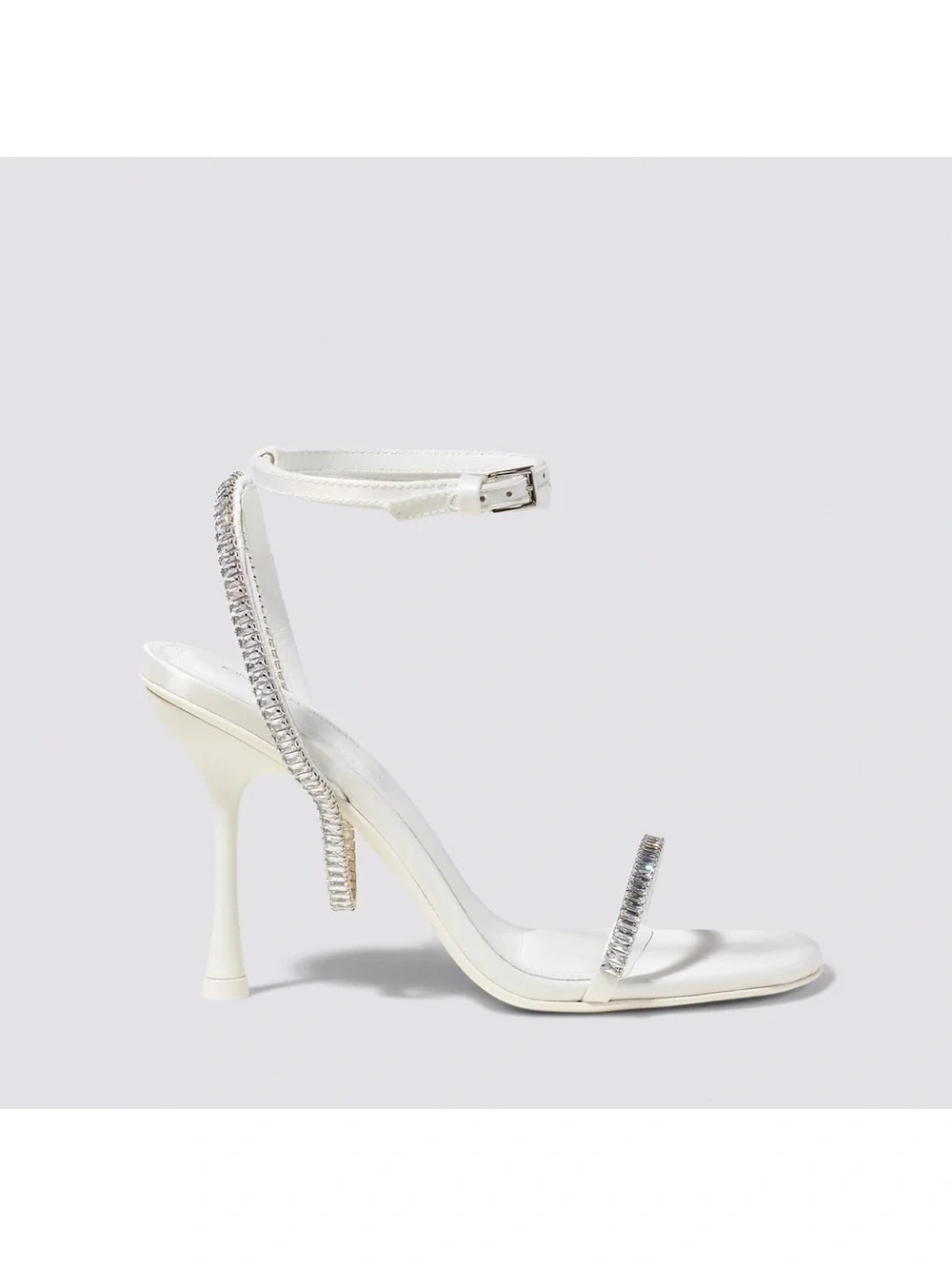 Jonathan Simkhai Luxon Crystal Harness Sandals White, Size EU41, NEW+DustBag